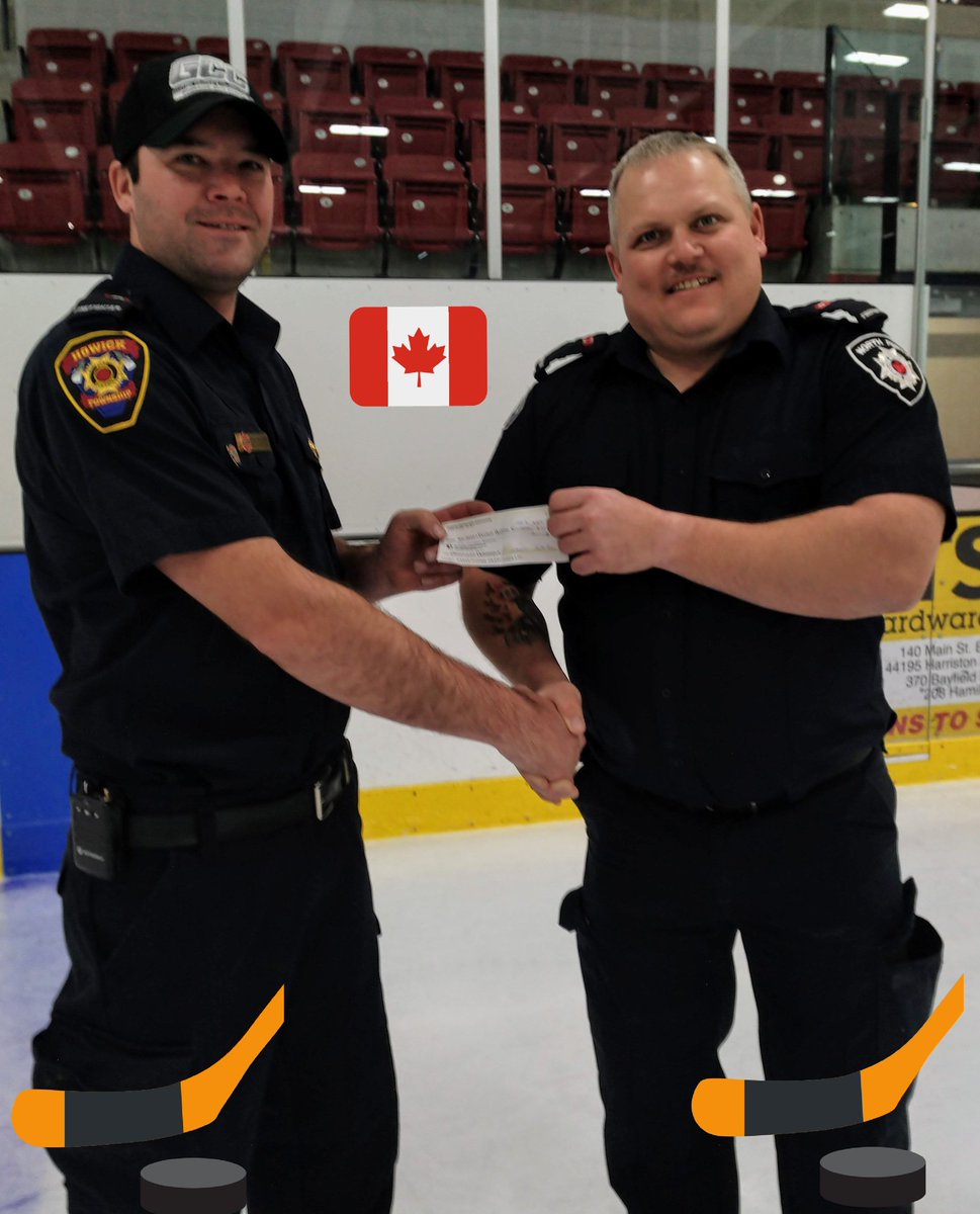 Thanks to everyone involved with Fire on Ice. $5700.00 raised including $500.00 from the Howick Firefighters!!! #FirefightersFightCancer #HockeyFightsCancer @NorthPerthFire <a href="/FDNHalerts/">FDNH</a>