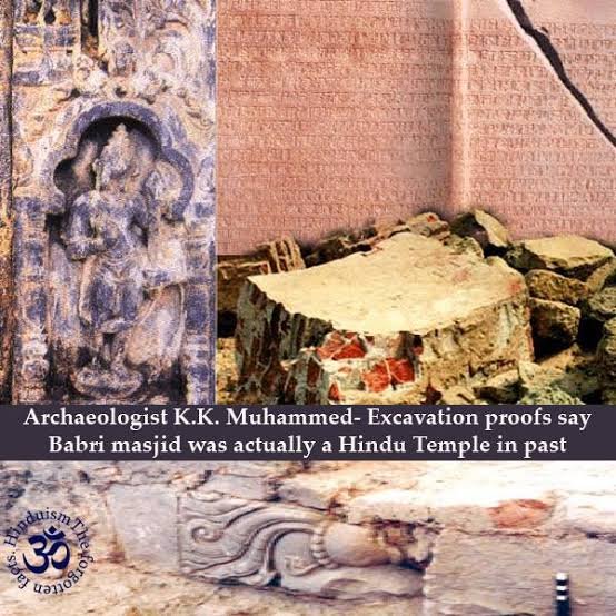 Former ASI regional director, Shri K.K Mohammad who in his testimony to Supreme Court conclusively said that Babri Masjid was built on the remains of Ram temple.He was part of the student delegation during Shri B.B. Lal's first Ayodhya excavation in 1975-76.