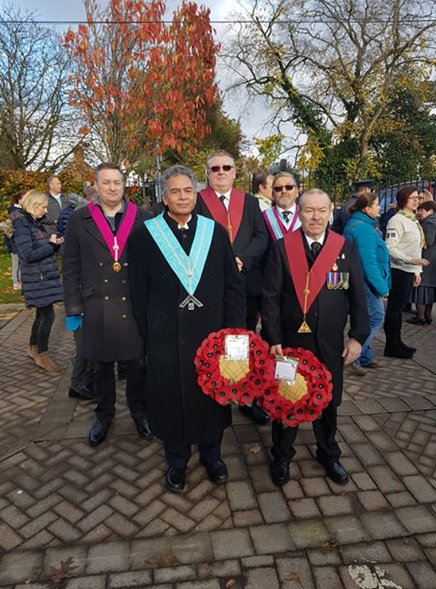 pgl_york's tweet photo. Pocklington Remembrance Sunday parade. Members of Beacon, old Pock, Alcuin. https://t.co/61Spv6O0Ux