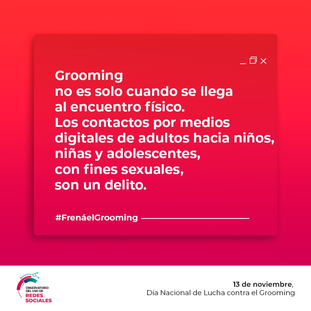 Las fotos merecen un cuidado especial en nuestras redes sociales.
🤚 #FrenáelGrooming es una iniciativa por el Día
Nacional de Lucha contra el Grooming.
 Compartí, difundí, ¡sumate!