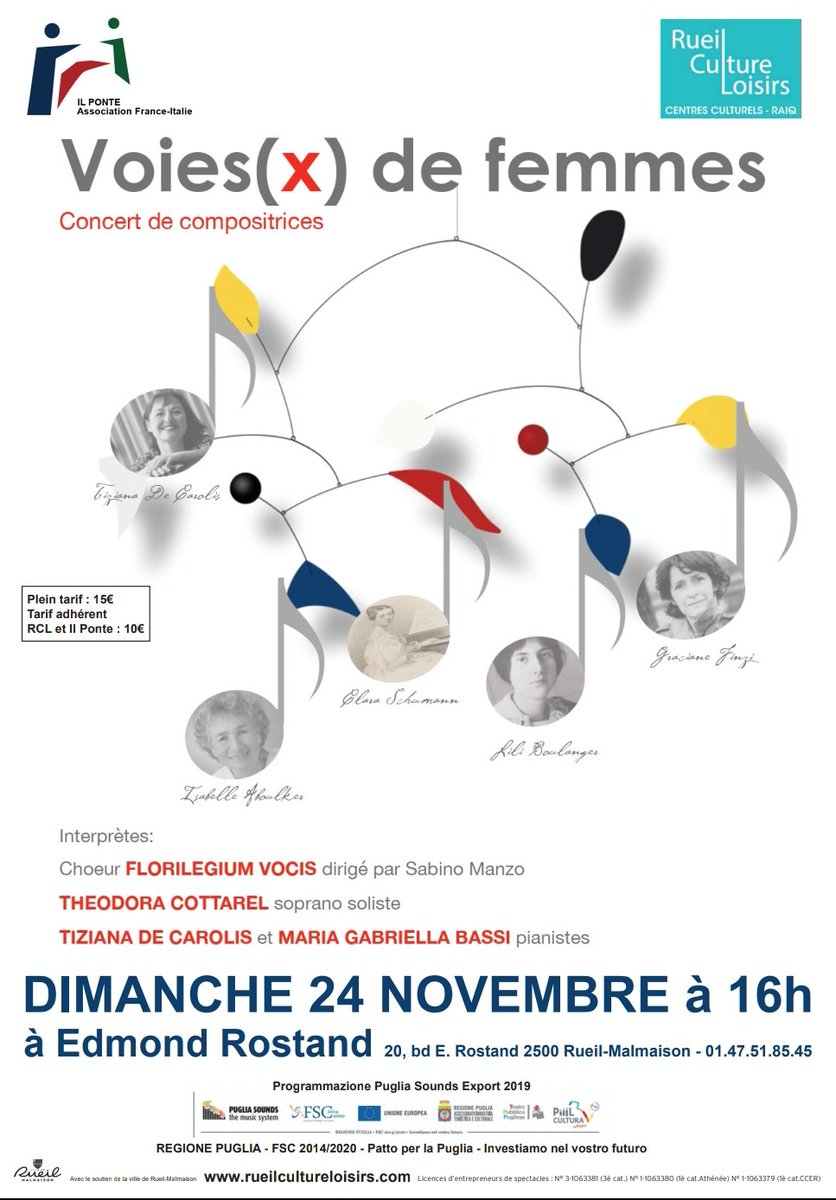 stmbari's tweet photo. Una nuova produzione porterà il coro @Florivox in Francia, dove verranno eseguite musiche contemporanee di compositrici italiane e francesi. 

@sabinomanzo https://t.co/Sah9CjyDgt