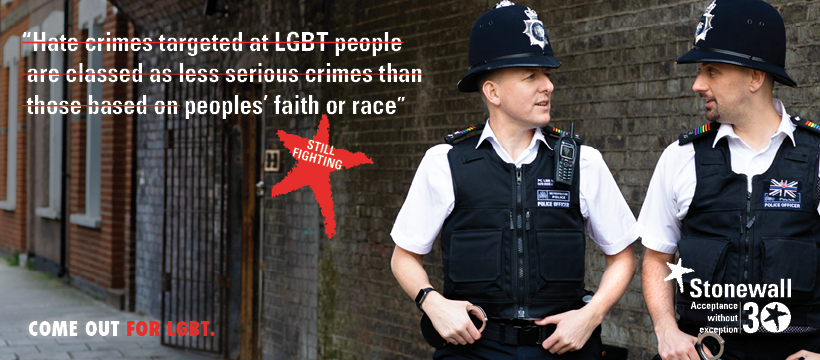 stonewalluk's tweet photo. 1 in 5 LGBT people have been the victim of a hate crime or incident in the last year. Our laws need to be updated so that these hate crimes are treated the same as hate crimes based on faith and ethnicity. Sign our petition and #ComeOutVoting: https://t.co/4drOclN4oi https://t.co/Xew805zK8t