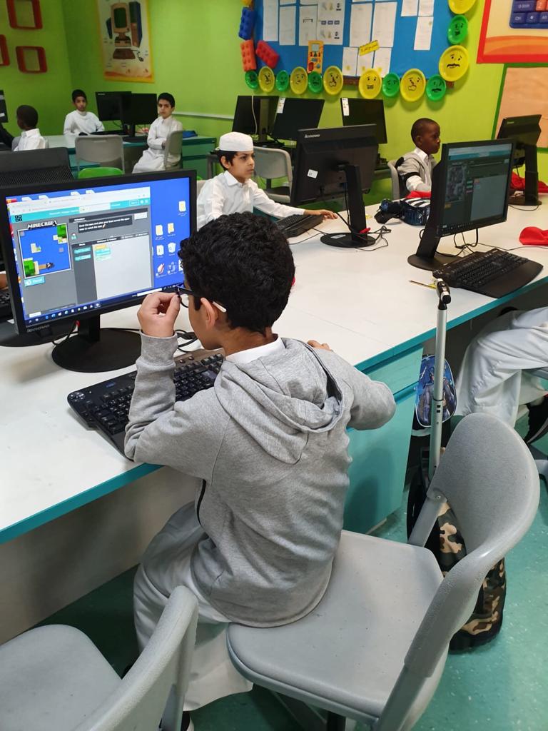 fatemathqatar's tweet photo. A time well spent! Me and my students at  Saud Bin Abdelrahman school in Qatar 🇶🇦 enjoyed our time learning about Hour of code. At the end of the day they received an appreciation certificate for their great efforts. solange Solange Jarjour
⁦#MIEExpert #MicrosoftEDU https://t.co/MruFgvEONn