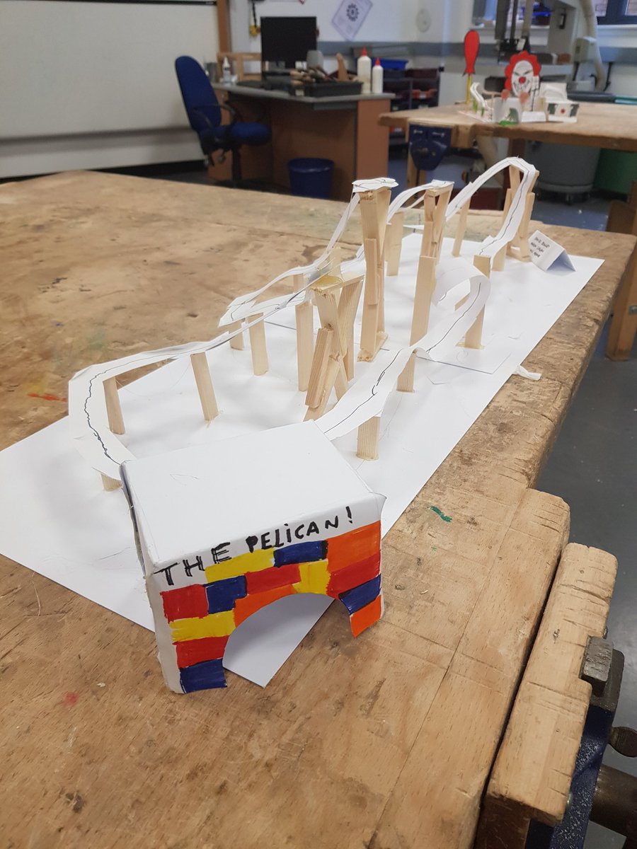 LgsTechnical's tweet photo. 'The Pelican' by Aaron, Daniel and Dominic. #S3rollercoasters #design #modelmaking https://t.co/P7hNdcAipZ