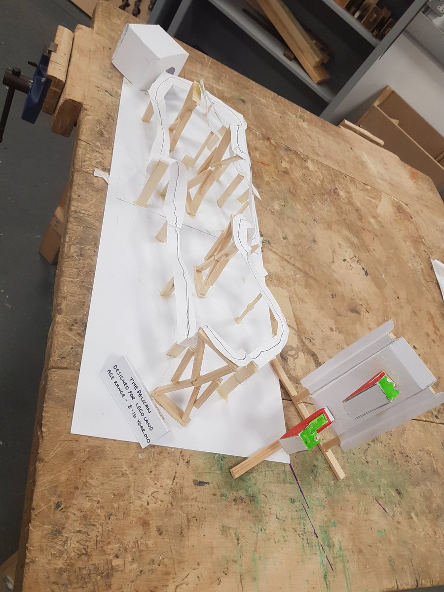 LgsTechnical's tweet photo. 'The Pelican' by Aaron, Daniel and Dominic. #S3rollercoasters #design #modelmaking https://t.co/P7hNdcAipZ