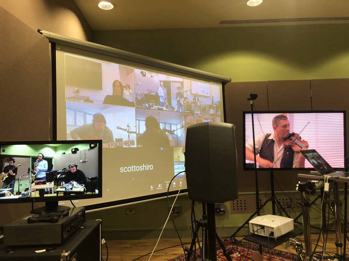 Live #iplay4peace improvisation between #Edinburghnapiermusic and Berlin, Belgium and NewYork during the NowNet Arts Conference 2019 focusing on social purpose in Networked performance