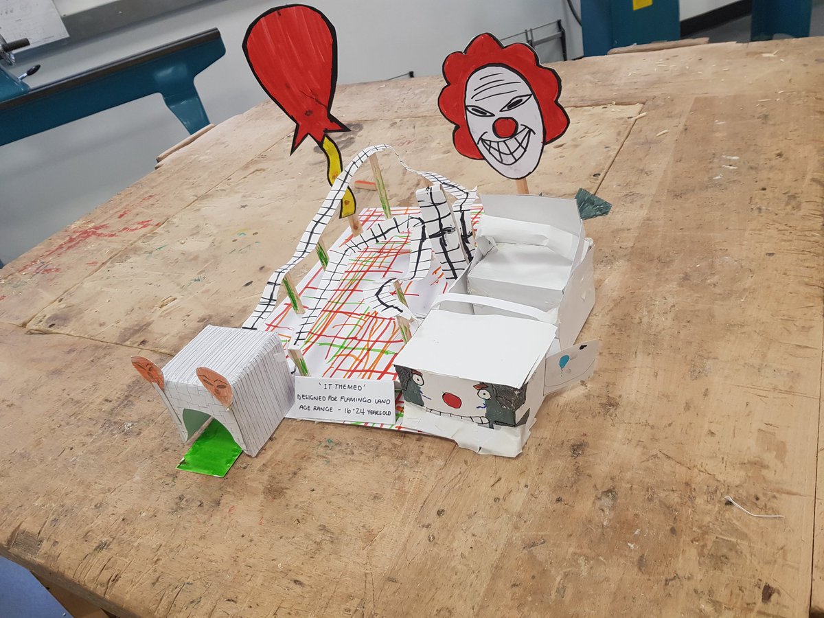 LgsTechnical's tweet photo. 'IT' by Laila and Logan. #S3rollercoasters #design #modelmaking https://t.co/0LjfVK37IN