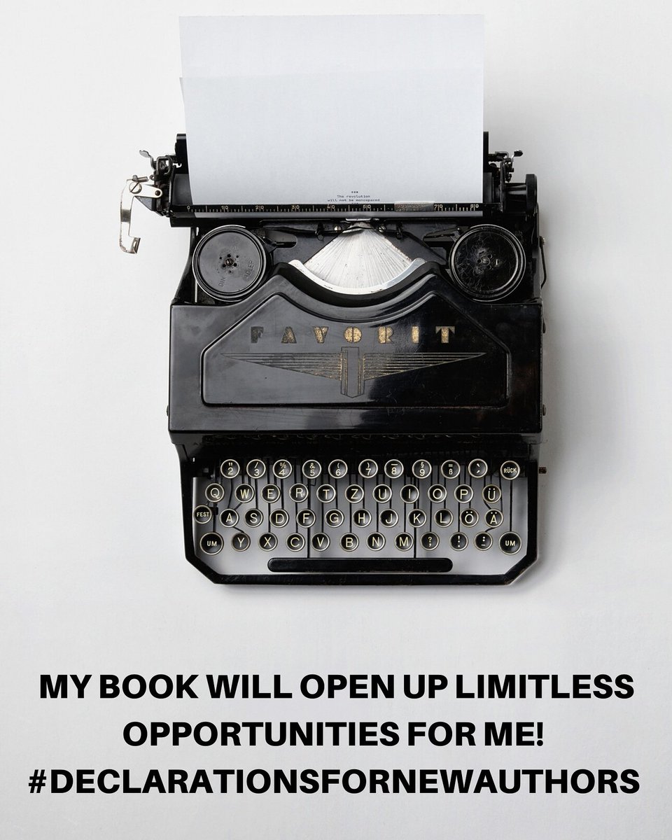 Declare what you want to happen! Writing my book will open limitless opportunities for me! #declarationsfornewauthors 
#qdpublishing 
#selfpublishing101 
#queasharhalliburton