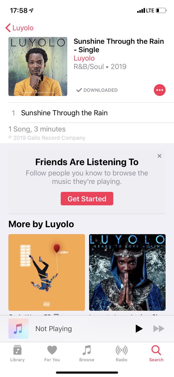 Just downloaded Luyolo’s song #Luyolo #IdolsSA