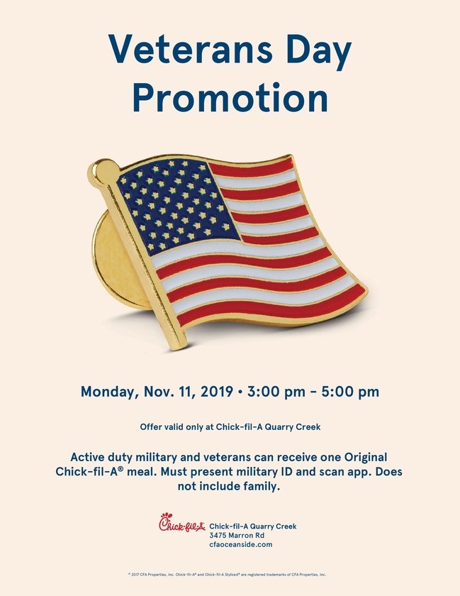 CFA Oceanside on Twitter "To all of those whose pleasure it is to