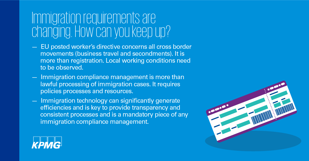 Immigration changes are an ongoing challenge in #globalmobility as requirements continue to change and evolve. A few key takeaways from the #KPMGGMSForum