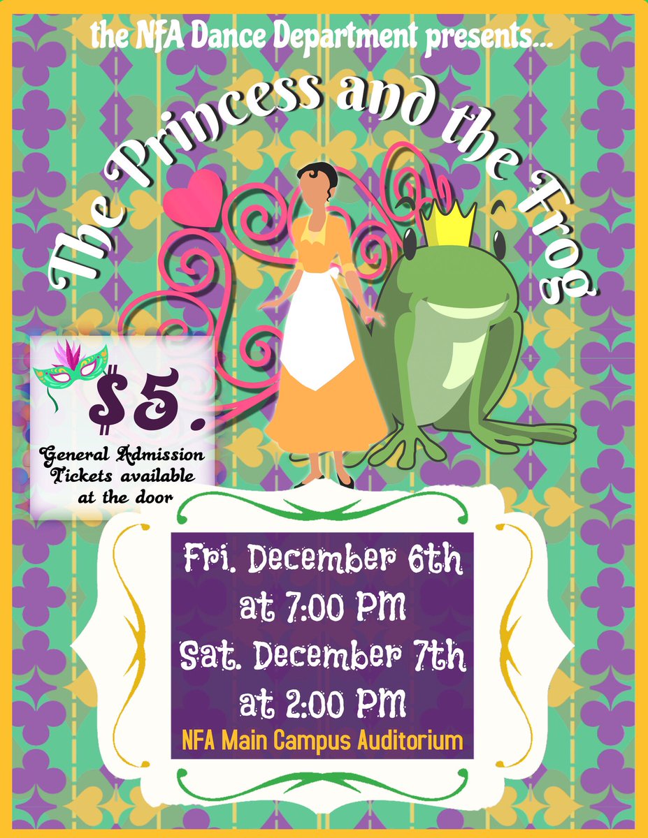 NFA_Dance's tweet photo. Hope to see you there! #NFAdance #GoldbackStandard #dontmissit https://t.co/p8Xen9ywBL