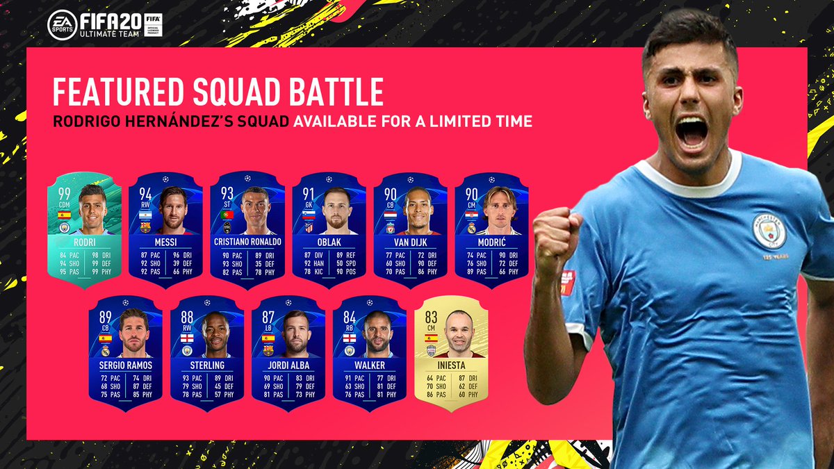 EASPORTSFC's tweet photo. It's a #UCL heavy FSB for Rodri! Available in-game for a limited time. https://t.co/VhxLykvuXi