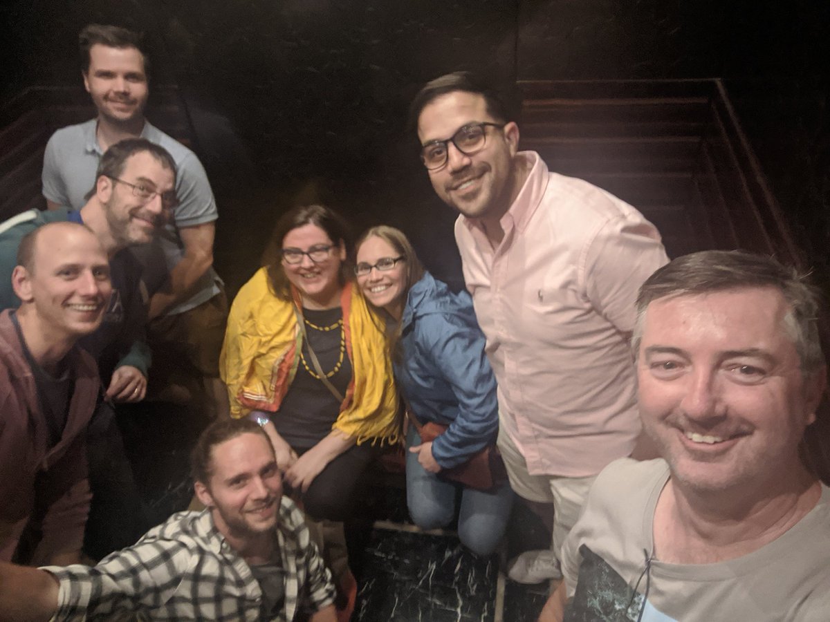 cmcau's tweet photo. For all those travelling to #data19 I have some sad news.... The internationals are here and partying without you 🎉❤️😁👍, please hurry and get here soon #selfieInALift #tableau https://t.co/qjrdP5r1rB