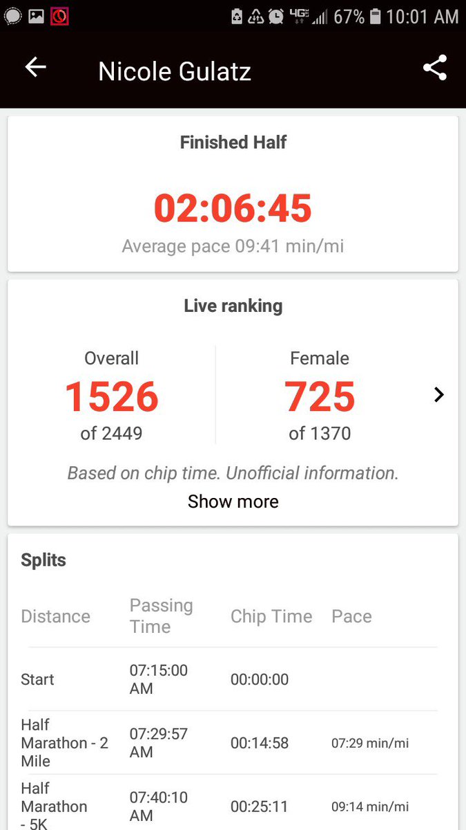 nicolegulatz's tweet photo. 13.1 non-record breaking but fun miles at the #MadisonMarathon this morning! https://t.co/qazNVNoFYE