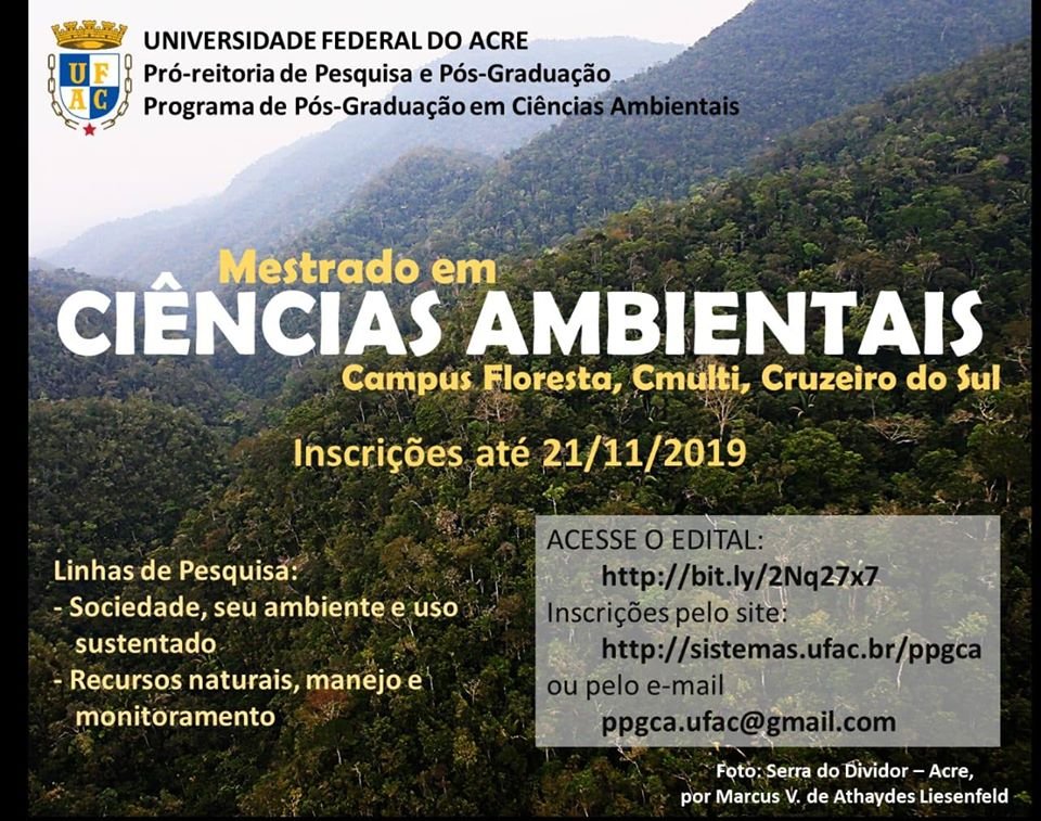 silva_sonaira's tweet photo. O #LabGAMA esta oferecendo uma vaga no Mestrado em Ciências Ambientais através da minha orientação na área de Geoprocessamento para monitoramento ambiental
https://t.co/nUp2FmEKu3 https://t.co/vKcLLNe4wY