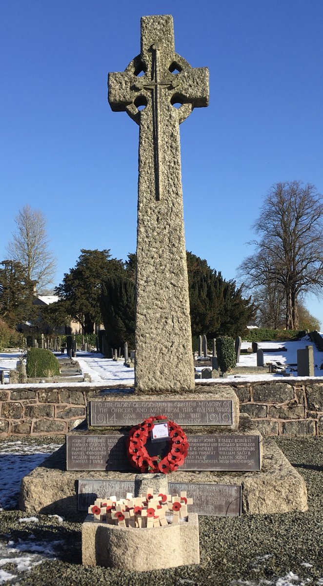 Thank you to all those who turned out at The Cross in Trefonen today for a Remembrance Service.  We remembered them.
