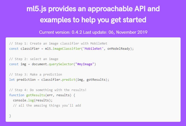 cgdougm's tweet image. #ML5JS more stuff to make diving into #ML easier ml5js.org