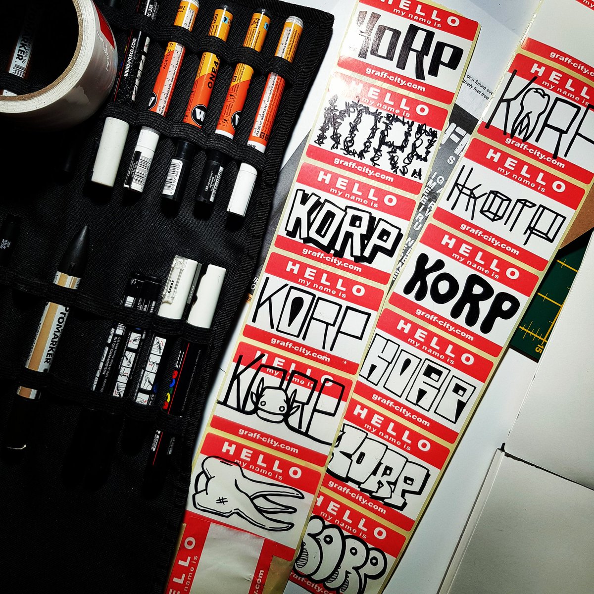Korporate's tweet photo. Hello my name is Korp

#hellomynameis #stickers https://t.co/QlFlXDtrkp