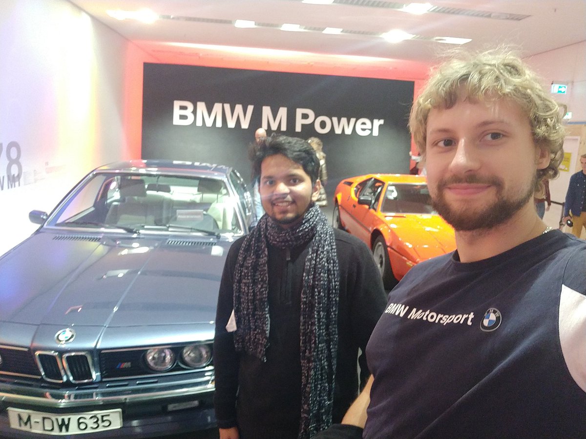bwplotka's tweet photo. Some epic visit in the @BMW Museum in Munich with @aditya_konarde after intensive and amazing #PromCon2019 week! https://t.co/EHKFazojIx