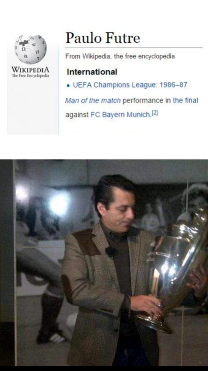 Futre's tweet photo. Más Champions League que las que hayas ganado tú seguro. Pero siempre puedes intentar que te voten. Para la próxima usa la wikipedia fiera 😉 @JorgeCalabres https://t.co/QEDyxUEZG0