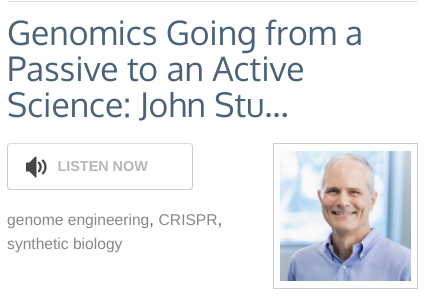 "We’re in the midst of a historical revolution, a biological revolution. This is the century of biology. We’re going to gain mastery over life &amp; it will have implications over everything we do." John Stuelpnagel chats w/ @theraltweet on <a href="/mendelspod/">mendelspod</a> bit.ly/2NIYRff