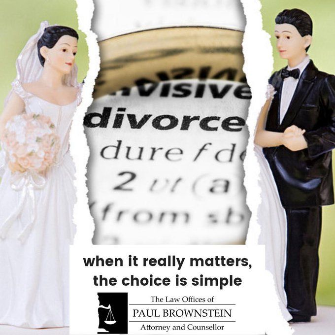 Are you contemplating a separation or #divorce? Don’t enter the next phase of your life without the proper representation. Visit the Law Offices of Paul Brownstein now. buff.ly/2JkzvFl