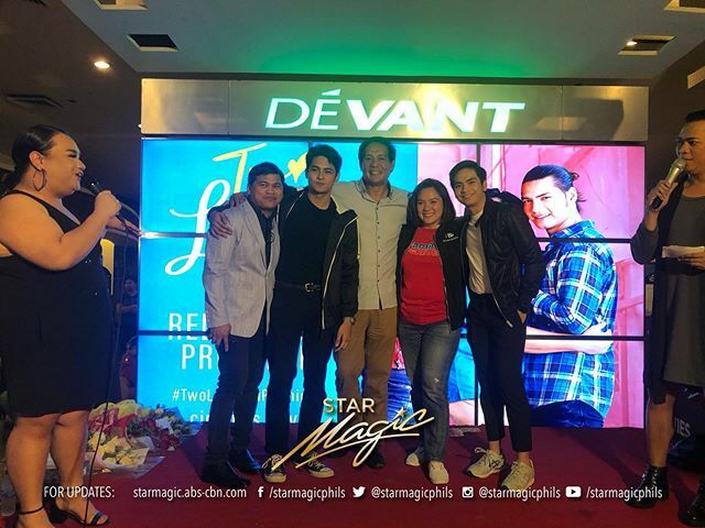 starmagicphils's tweet photo. Jairus Aquino with Sylvia Sanchez, Kiko Estrada, Joey Marquez and Ogie Diaz during the red carpet premiere of #TwoLoveYou https://t.co/1SrGUyKApM https://t.co/pkpz2Xcewj