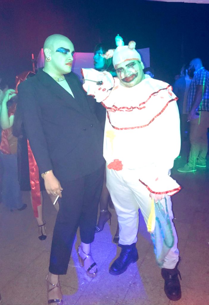 GovernmentJukah's tweet photo. Name a more iconic duo #LizTaylor #Twisty #AHS #Halloqueer #DragBattle https://t.co/BhxpV4KMQC