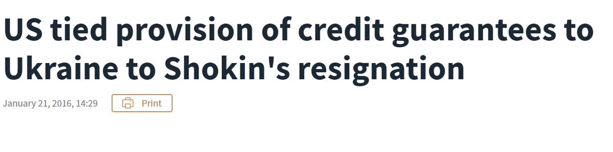 32/ two days after Ciaramella's meeting with the young prosecutors, it was reported  https://zn.ua/POLITICS/ssha-privyazali-predostavlenie-ukraine-kreditnyh-garantiy-k-otstavke-shokina-201985_.html that US had tied the $1 billion loan guarantee to removal of Shokin - the demand later recalled by Biden as a sort of Corn Pop moment