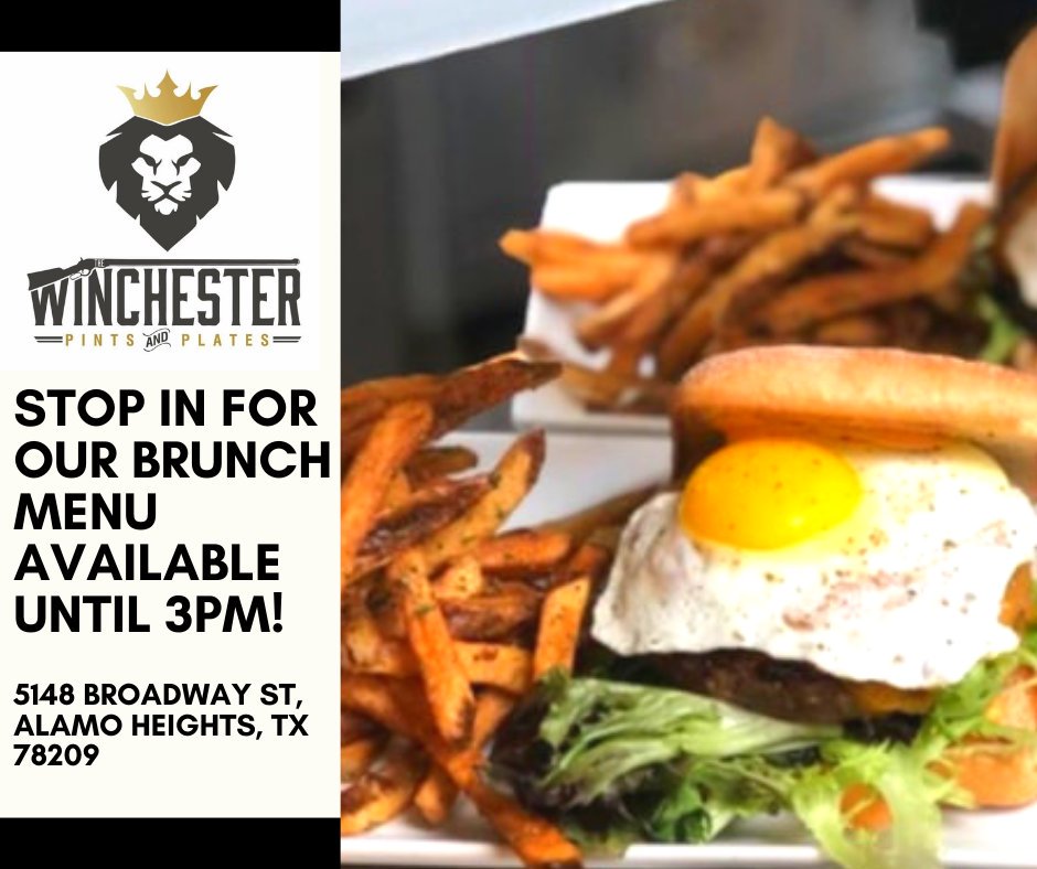 🍳It's #brunch time!🍳Stop in and enjoy our brunch menu until 3pm and our delicious lunch and dinner options available all day. Come on out and relax with refreshing pints, delicious plates, and Sunday #football! 🏈