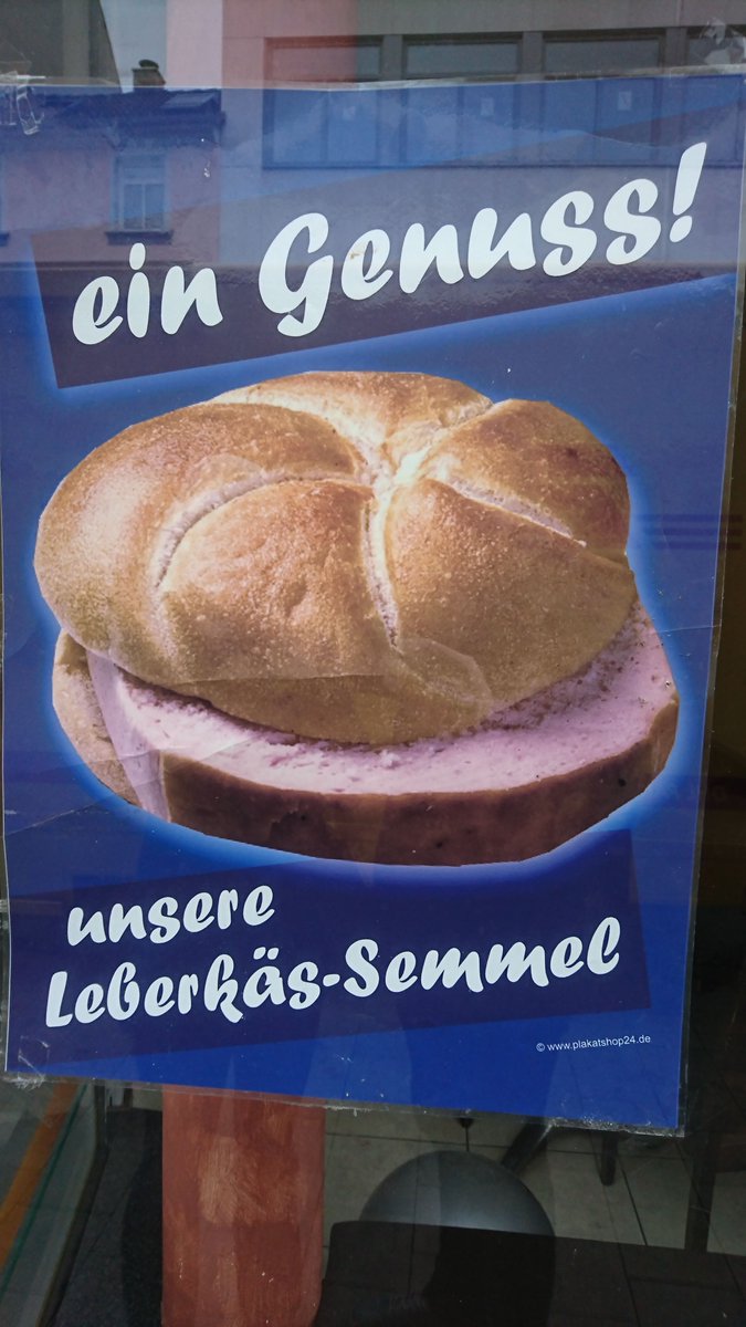 German cuisine is very literal: name and recipe is identical 
#brötchen #germancuisine #leberkäse