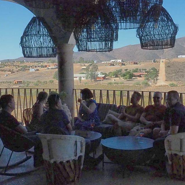 DonovanBullen's tweet photo. Wine tasting in Valle de Guadalupe. Wonderful wine, fantastic friends. https://t.co/W2tj6gzT6f