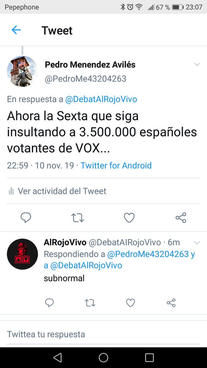 La sexta insultando...