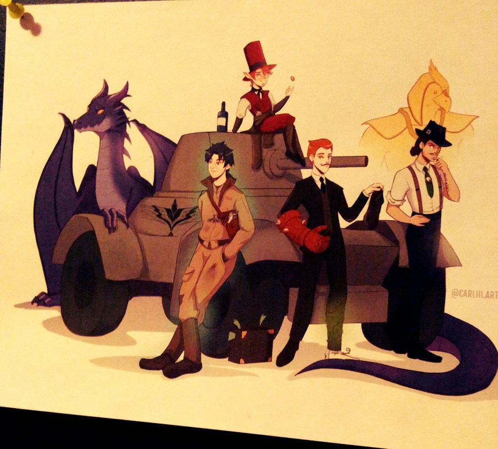 DaylightPublLLC's tweet photo. And with that, City of Mist II: Escape from Berlin ends. With art from @itscarliart, we managed to slay the Jabberwock and keep Hitler from weaponizing eldritch ghouls. @CityOfMistRPG definitely in my top 5 RPGs #cityofmist #cityofmistrpg #escapefromberlin https://t.co/GURULvZUBm
