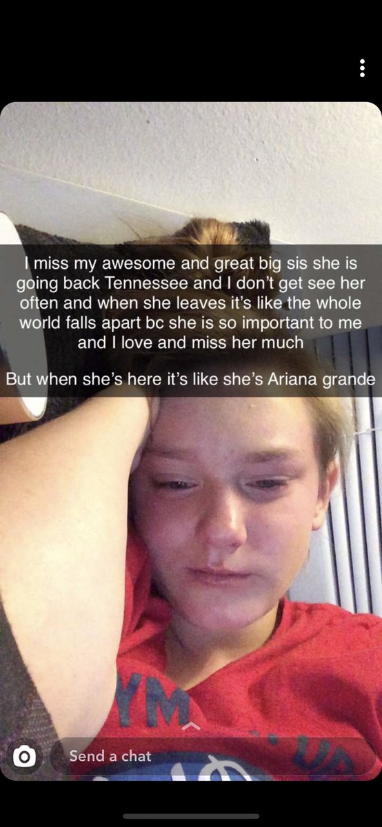 mh00d901's tweet photo. When your baby sister compares you to her idol @ArianaGrande! HUGE coming from an 11yr old! ❤️😭 I hate i live so far away! #heartbreakalert #needtissuesnow #bestillmyheart https://t.co/9NN22Jya4x