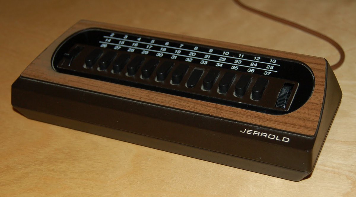 El_GRid1's tweet photo. I was just thinking about how technology changes over the years and how some young people today have no knowledge/reference. I found a picture of our first cable remote...was talking about this at #LateNightCoders. #757Dev #backintheday ๐ https://t.co/ZrxRodzlw3