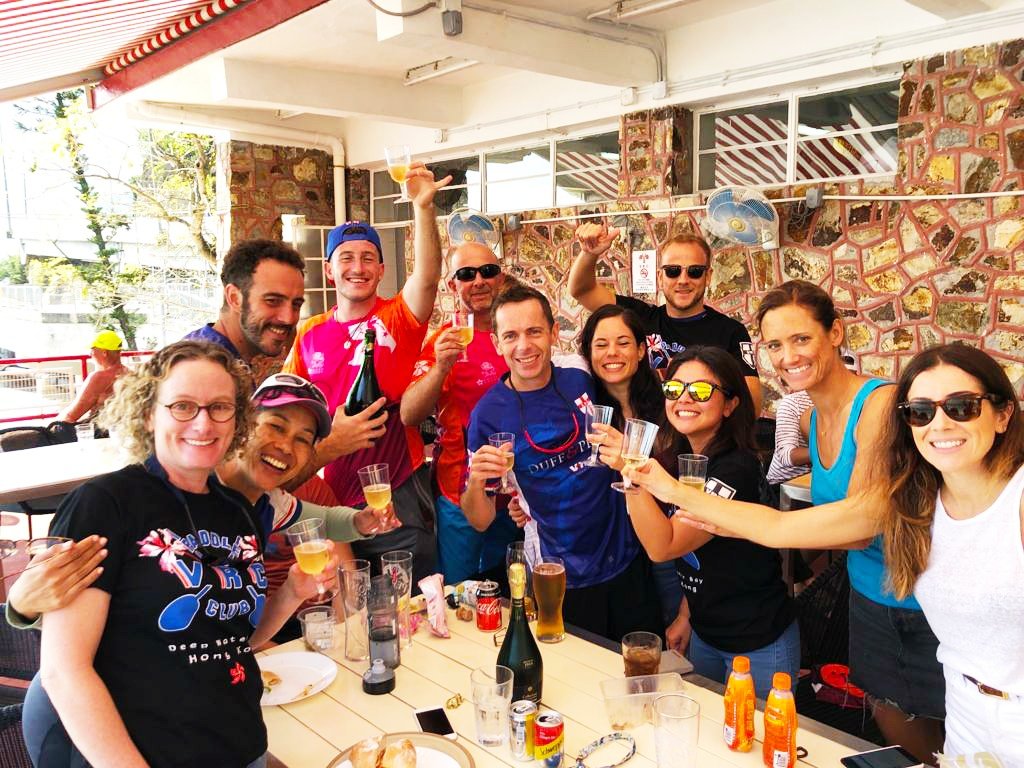 KepQuan's tweet photo. 45km #aroundHKisland race in 3:40. Whoohooo!!! Sterling crew. My first time steering past ferries. Epic end to the outrigger season. Boom! https://t.co/5F8G098FmV