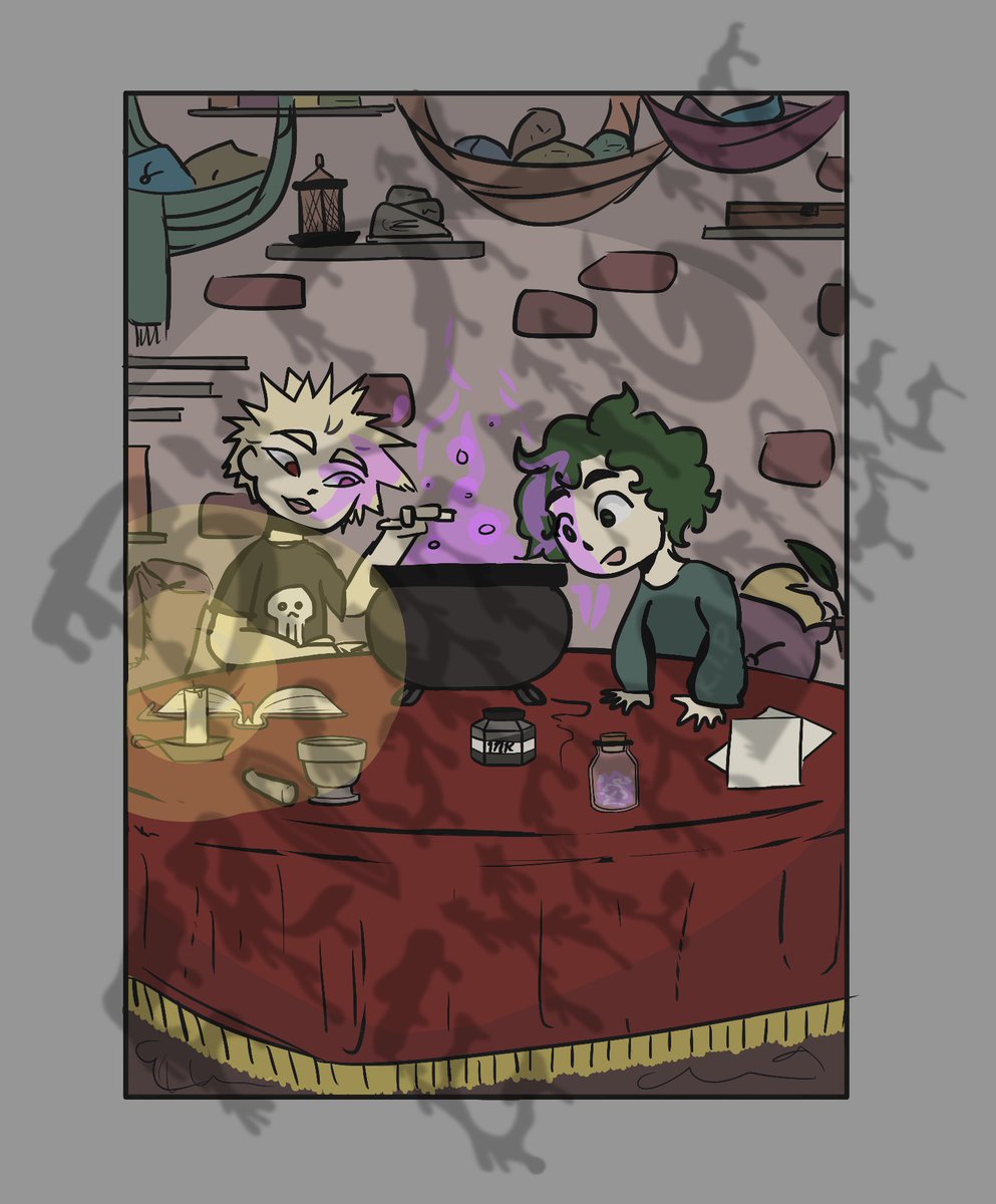 bkdkfrightnight's tweet photo. This art is for @YahGorlSciences , who has been stewing in suspense for this gift.

#bfn2019 https://t.co/TEc84jR17v
