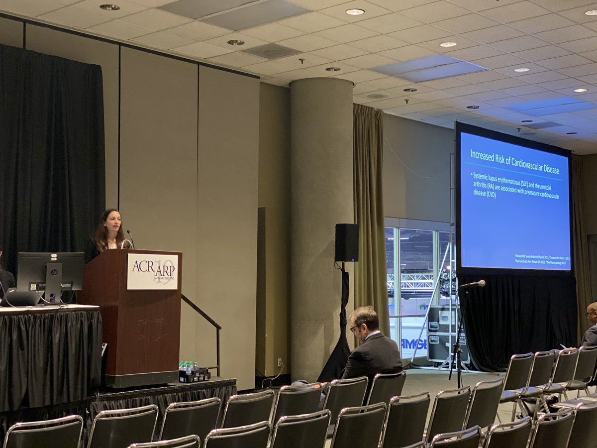 MGH Rheumatology & Allergy Clin Epi Research (@mgh_clinepi) on Twitter photo HCQ use associated with lower risk of CV events in #SLE and #RA in large cohort study presented by April Jorge #rheum #ACR19 <a href="/ACRheum/">American College of Rheumatology</a> HCQ use associated with lower risk of CV events in #SLE and #RA in large cohort study presented by April Jorge #rheum #ACR19 <a href="/ACRheum/">American College of Rheumatology</a>