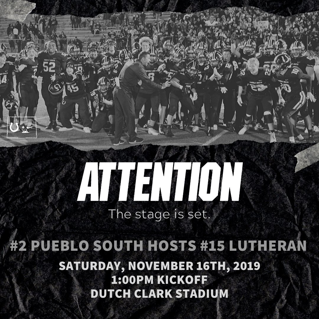 PuebloSouthFB's tweet photo. The 10 game grind has lead to this.

Stay humble. Stay hungry.

We gotta go to work. #COLTure #ForTheShoe https://t.co/8tI5wjYkpE