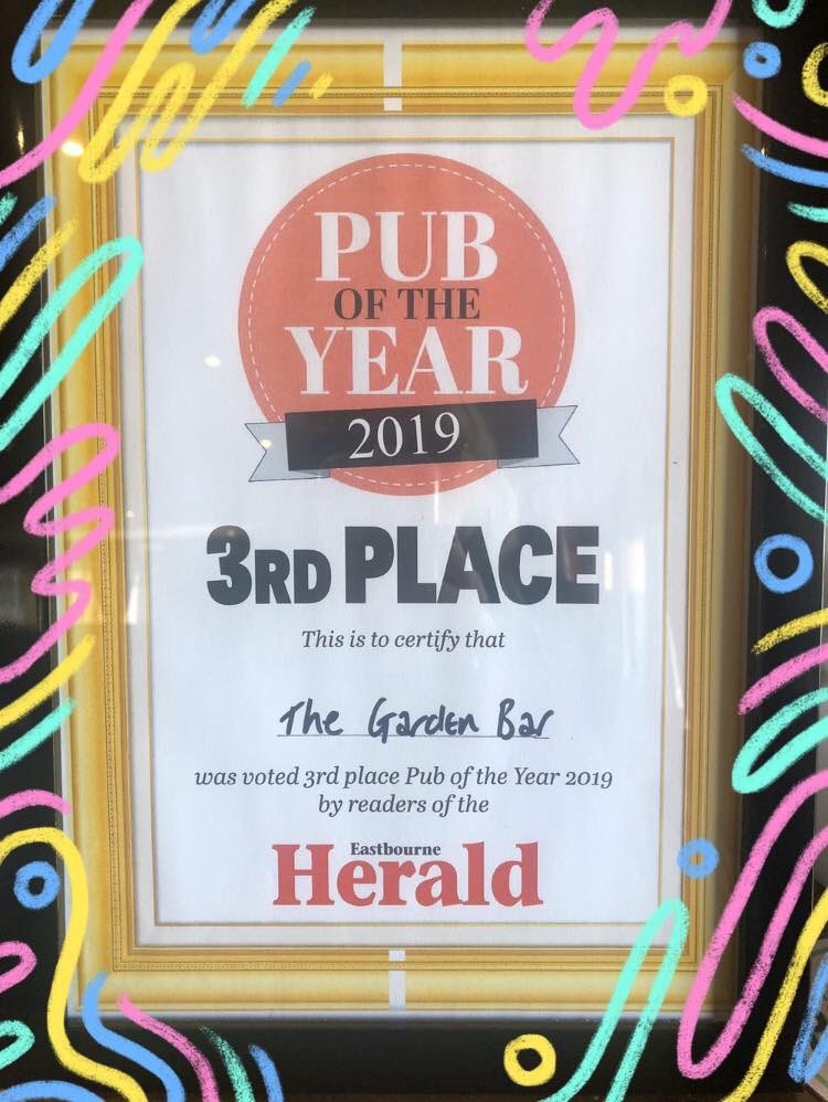 Thanks to everyone who voted! #pubofyear #eastbourne