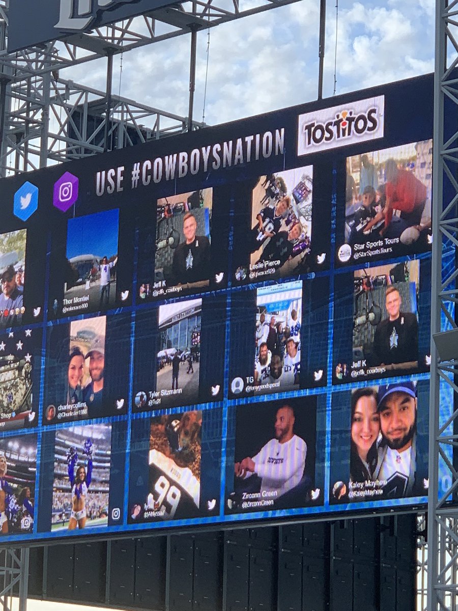 Lpierce929's tweet photo. When you’re famous at AT&amp;T stadium. #CowboysNation https://t.co/UE9NYo4gpF