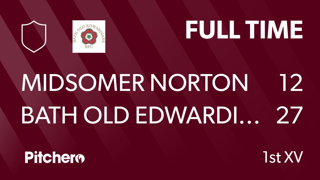 Bath Old Edwardians (@batholdedsrfc) on Twitter photo FULL TIME: Midsomer Norton II 12 - 27 Bath Old Edwardians
#MIDBAT #Pitchero
pitchero.com/clubs/batholde… FULL TIME: Midsomer Norton II 12 - 27 Bath Old Edwardians
#MIDBAT #Pitchero
pitchero.com/clubs/batholde…