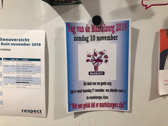 Dag van de mantelzorg. Goed dat we er extra aandacht aan besteden, want mantelzorg gaat vaak 24/7 door.