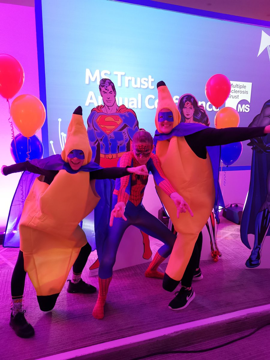 painfreeAPS's tweet image. Will blog soon about my best bits from @MSTrust conference, but in the meantime, hope my dear patients feel safe in the hands of Spiderman and a banana! #MSTconf #MS