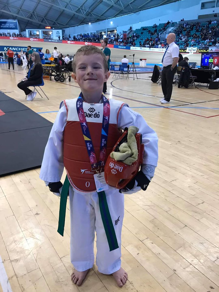 What a weekend so proud of my 7 year old boy. First Open British National Taekwondo Championships 2019. William fought his way to the quarter finals in his weight, just missed out on a medal, lots of experience gained.  @BritTaekwondo @JamesPepper316 #TaekwondoNationals2019