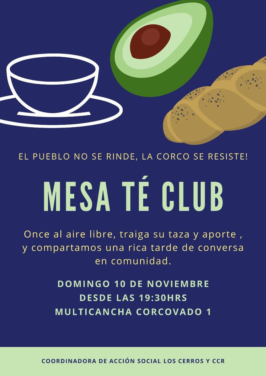 ccuevasz's tweet image. Saludo la iniciativa programada para esta tarde por lxs vecinxs de Cerro Corcovado en Coronel.
En tiempos de rebelión popular, la unidad del pueblo, la reconstrucción de los lazos comunitarios es fundamental para alcanzar la victoria.
Arriba las y los que luchan ✊