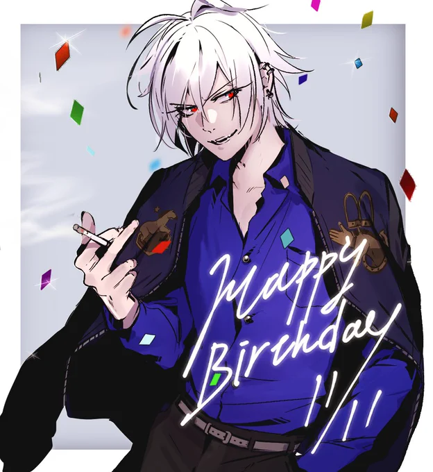 #碧棺左馬刻誕生祭2019 #碧棺左馬刻誕生祭 おめでとう～!!その他タグなんかで描いたのも! 