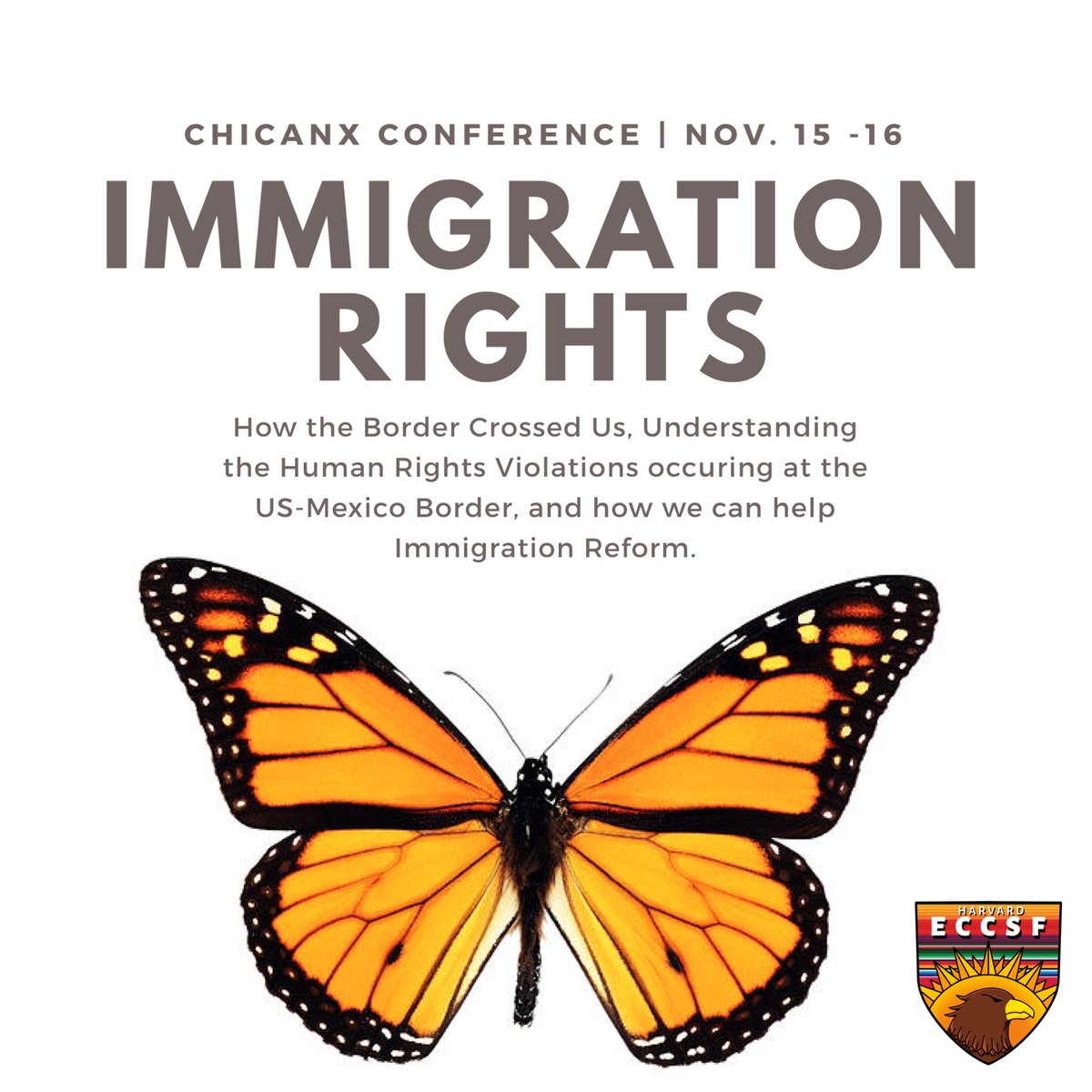 harvardRAZA's tweet photo. Join us this Friday for the Chicanx Conference starting at 6PM. One of the many workshops we will be hosting is Immigration Rights. Many economic, political, and social issues affecting Latinoamérica (some due to U.S. Imperialism) has caused massive waves of migration. https://t.co/l8DBoN7TKp